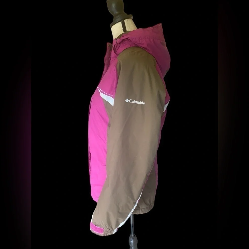 Columbia-Small Women’s Windy Ridge Winter Snow/Ski Jacket fuchsia/brown. VG cond - Picture 8 of 16